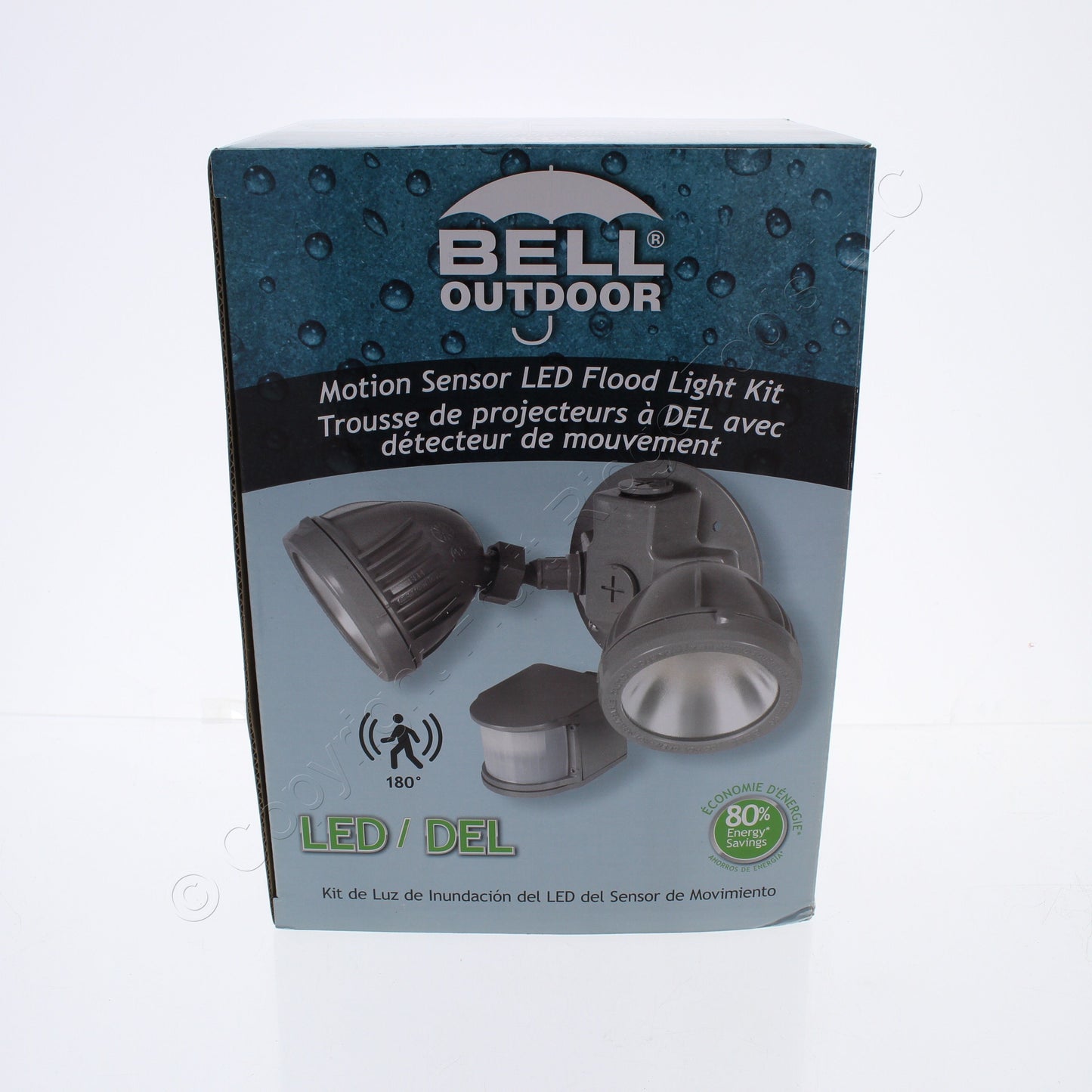 Bryant/Bell MS2FLGY Gray Motion Sensor LED Flood Light Kit 2K Lumens 26W 180�