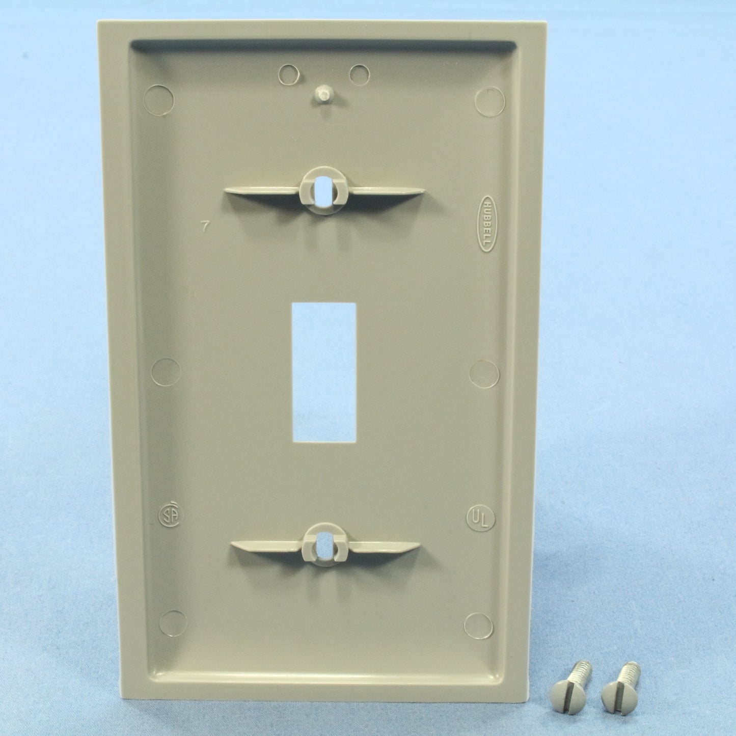 Bryant N1471 Gray 1-Gang Toggle Switch Unbreakable Nylon Standard Size Wallplate