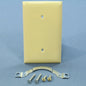 Bryant Ivory 1-Gang Blank Unbreakable Wall Plate Box Mount Nylon Cover N2121