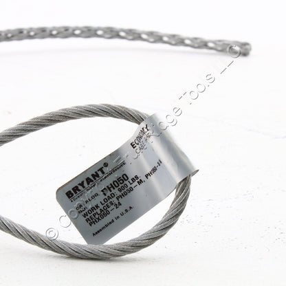 Bryant Cable Pulling Grip .50-.61" Closed Mesh Flexible Eye Heavy Duty PH050