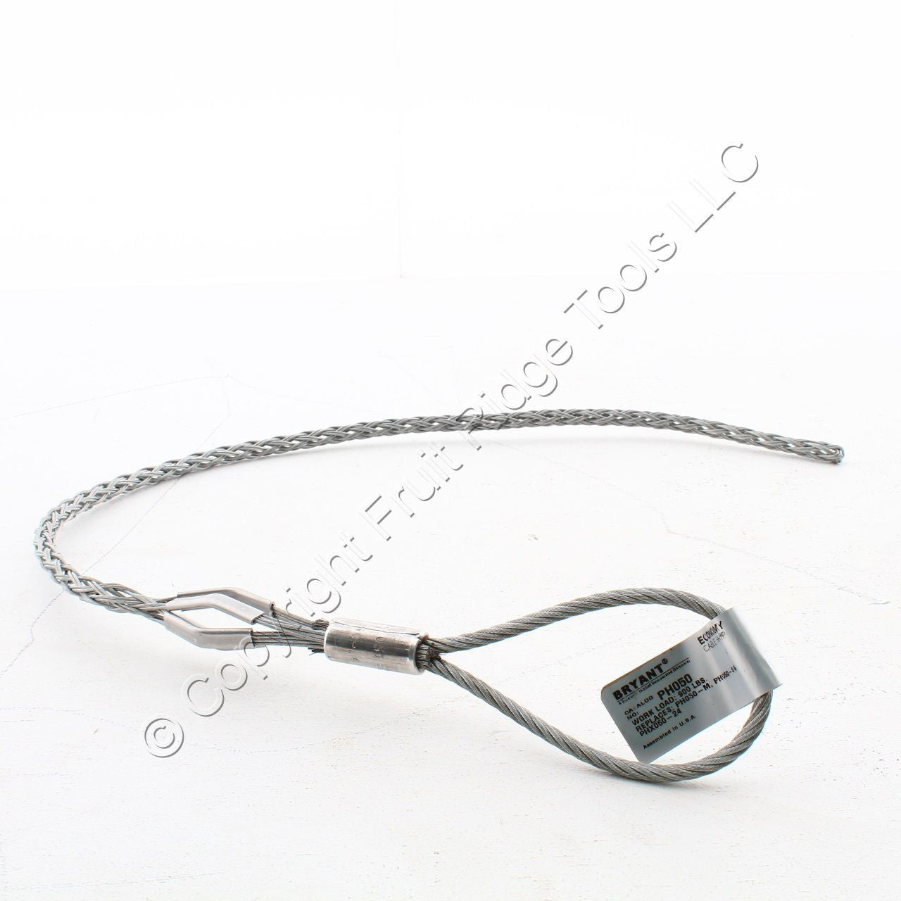 Bryant Cable Pulling Grip .50-.61" Closed Mesh Flexible Eye Heavy Duty PH050