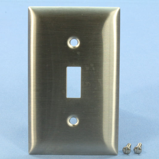 Bryant Non-Magnetic Stainless Steel 1-Gang Toggle Switch Cover Wallplate S671