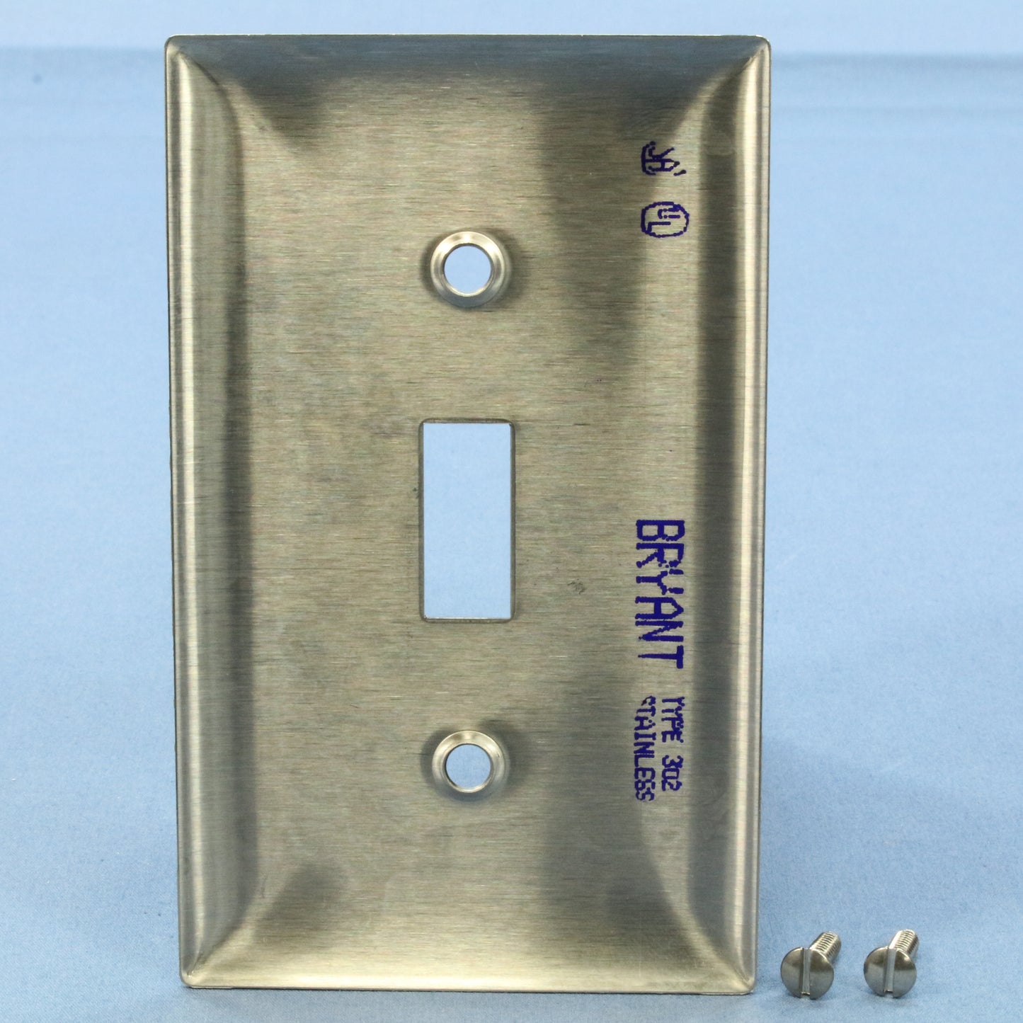 Bryant Non-Magnetic Stainless Steel 1-Gang Toggle Switch Cover Wallplate S671