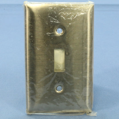 Bryant Non-Magnetic Stainless Steel 1-Gang Toggle Switch Cover Wallplate S671