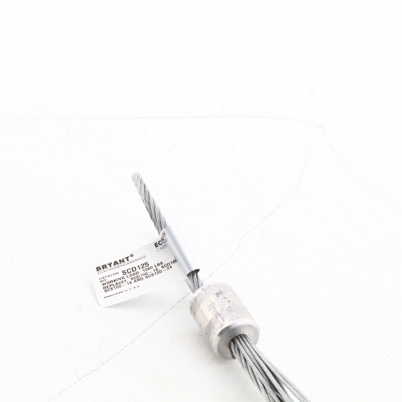 Bryant Slack Pulling Cable Grip Closed Mesh 1.25"-1.49" Single Eye Offset SCD125