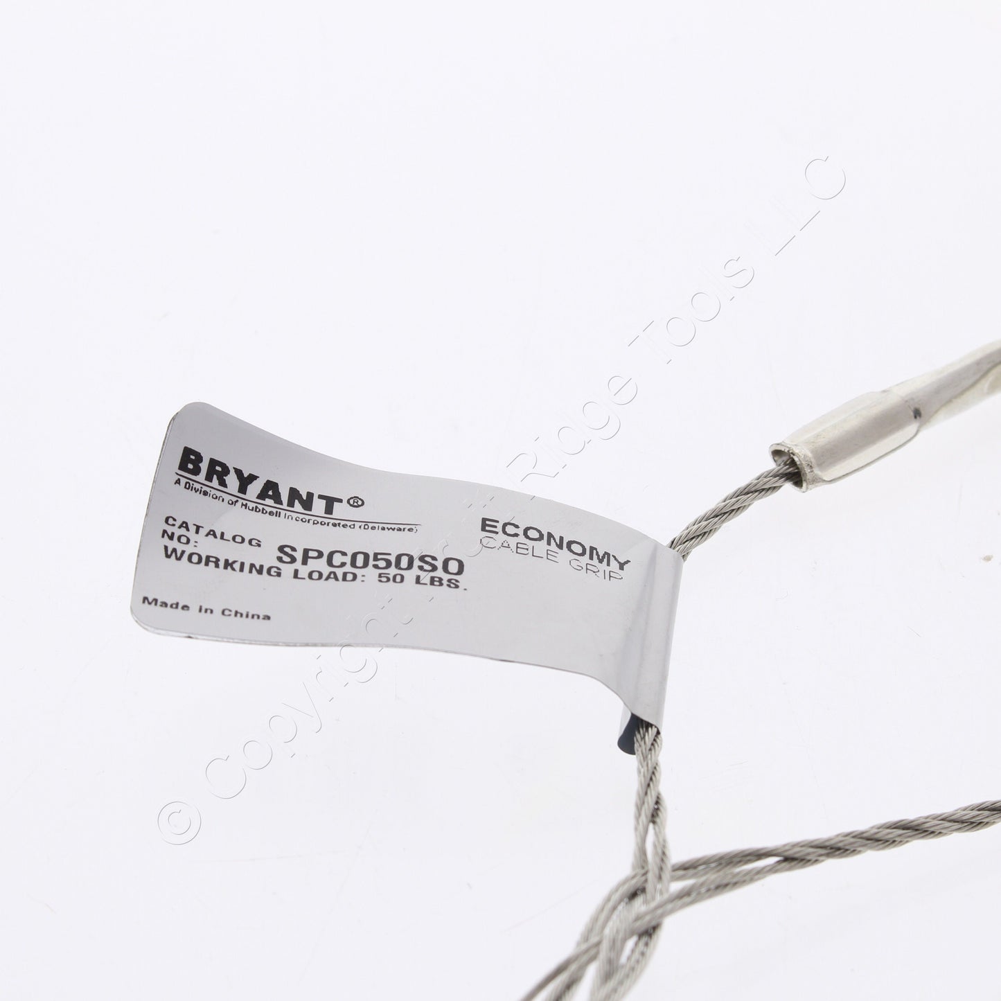 Bryant/Hubbell Cable Support Grip .50-.62" Closed Mesh Offset Eye SPC050SO