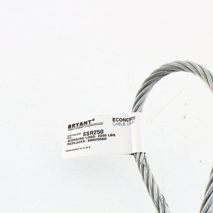 Bryant Cable Pulling Grip 2.50-2.99" Split Mesh Rod Closing Offset Eye SSR250
