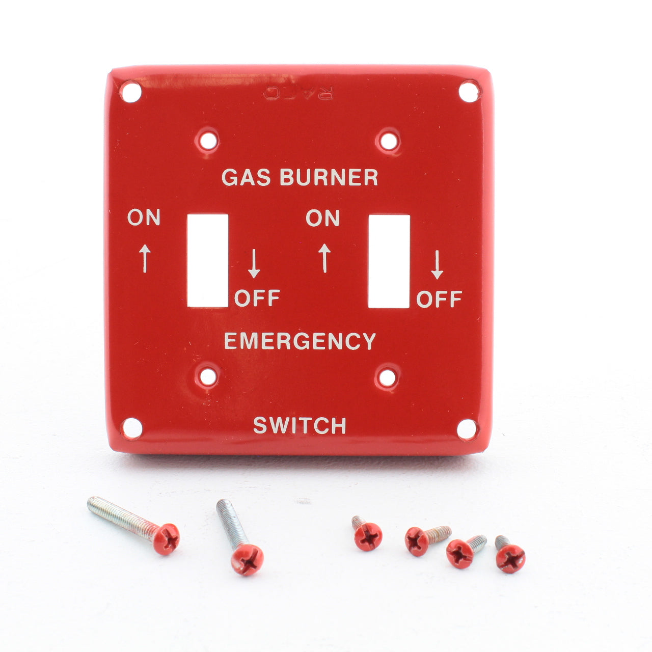 Bryant SY803GEM 2-Gang Gas Burner Emergency 2-Toggle 4" Square Surface Box Cover