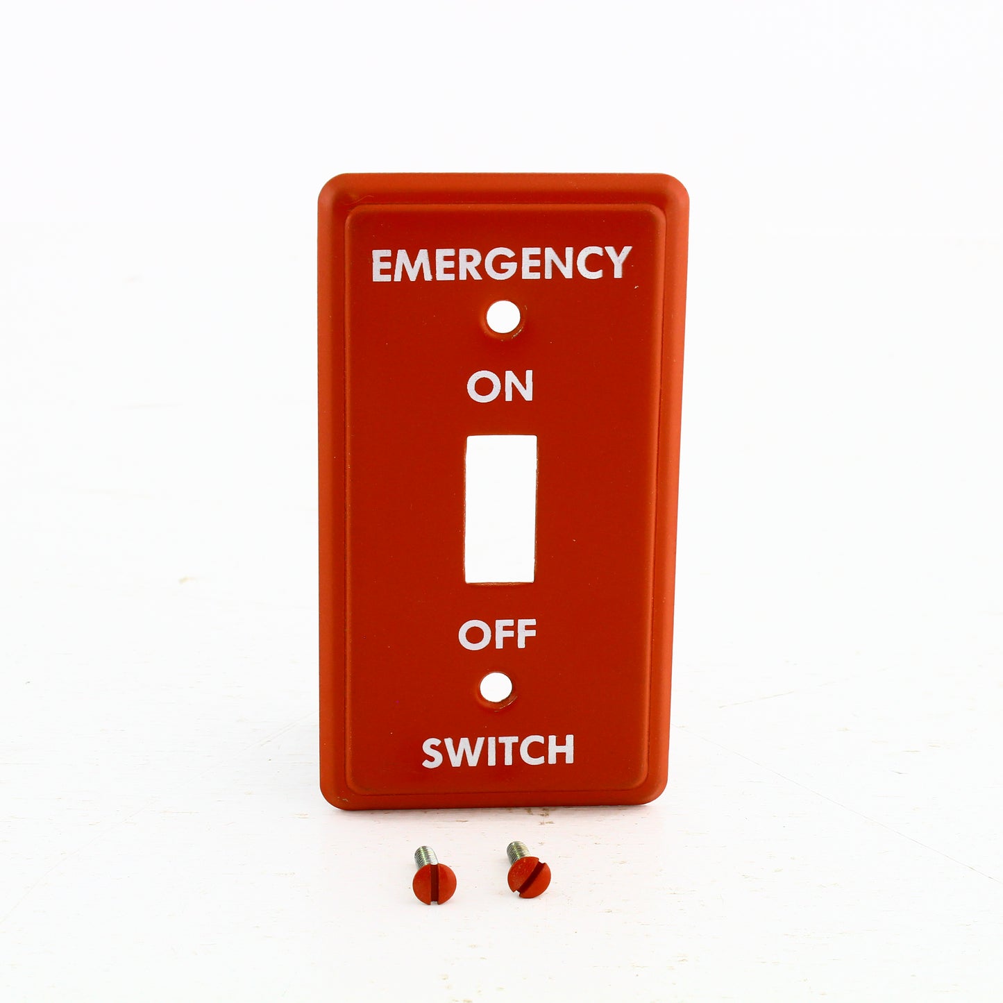 Bryant SY865EM Red 1-Gang 4.125" Toggle Switch Steel Emergency Mini Wallplate