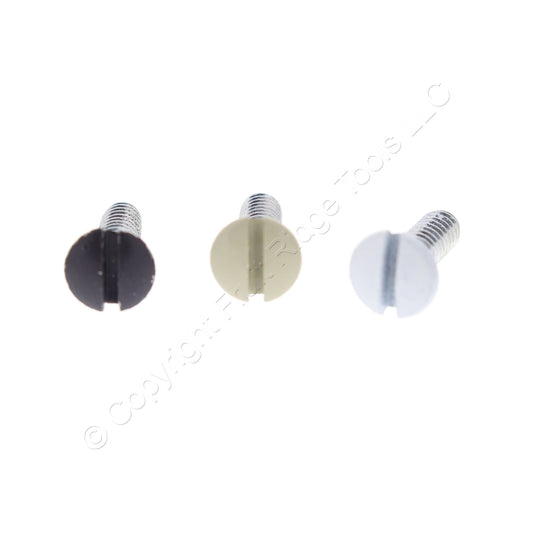 Buchanan 73403 Assortment Oval-Head Wallplate Screws 4 of each White Ivory Brown