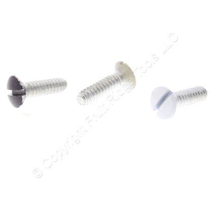Buchanan 73403 Assortment Oval-Head Wallplate Screws 4 of each White Ivory Brown