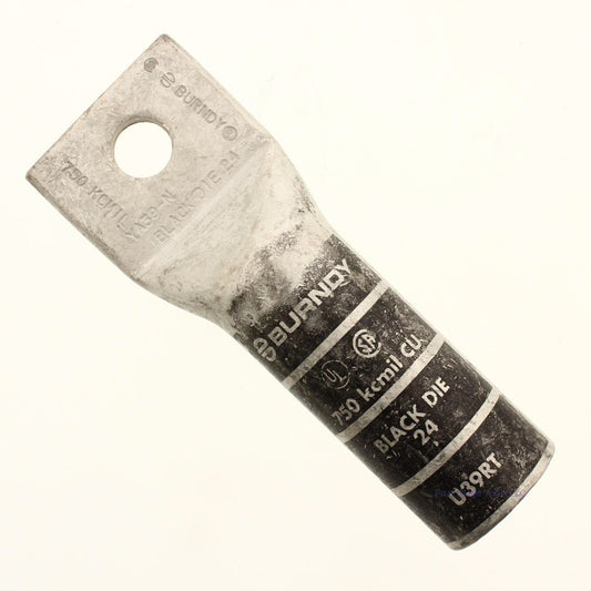 Burndy 1-Hole Hylug Conductor Long Barrel Uninsulated Compression 1/2" 750 kcmil