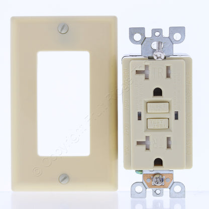 Bright-Way GFCI20IV Ivory Commercial GFCI Duplex Receptacle Outlet 5-20R 20A