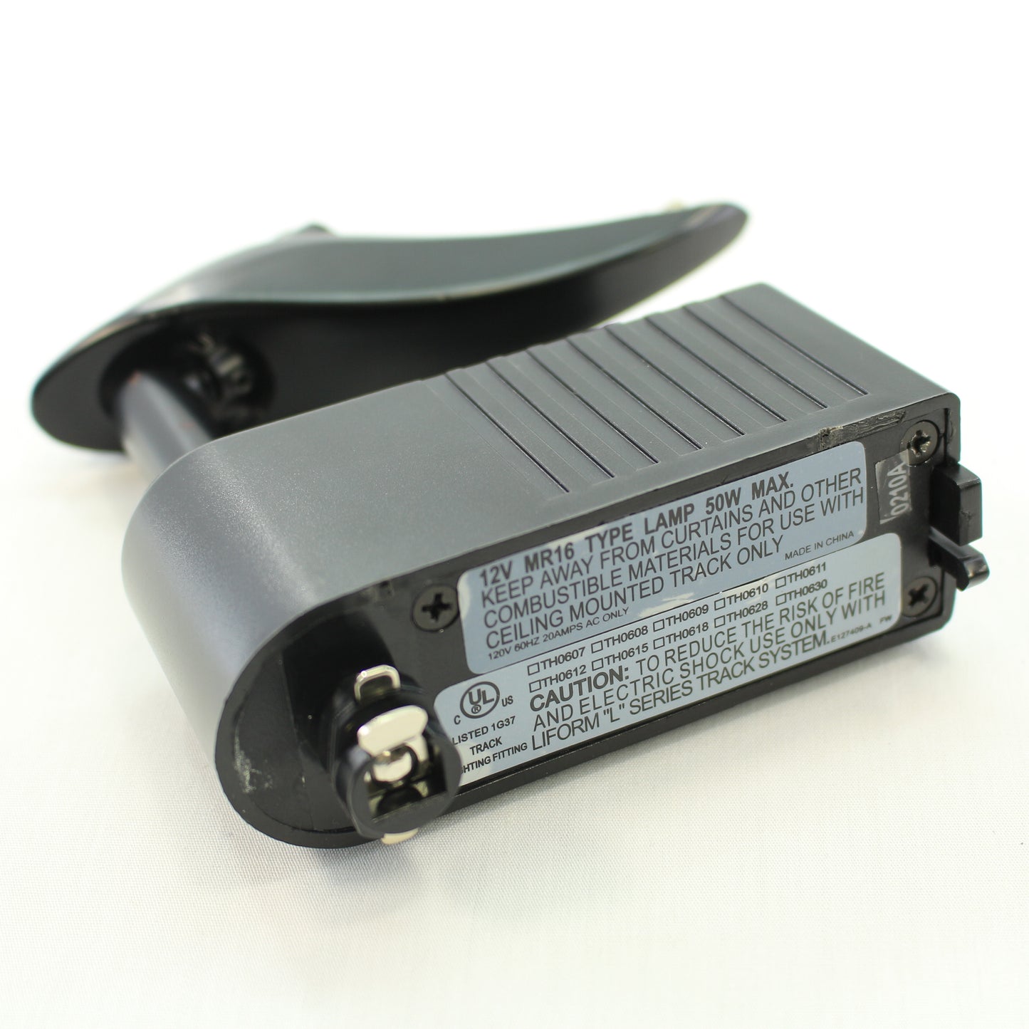 Cal Lighting HT-227BK Black Low Voltage Track Head for HT Series Track Systems