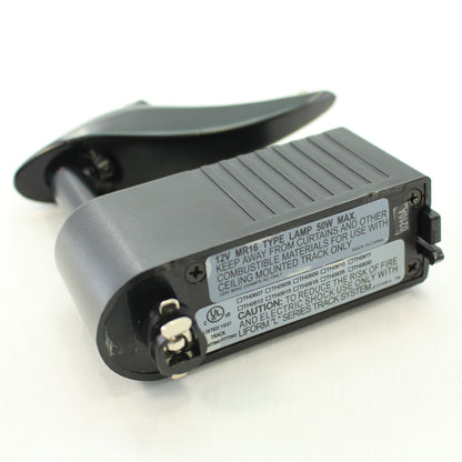 Cal Lighting HT-227BK Black Low Voltage Track Head for HT Series Track Systems