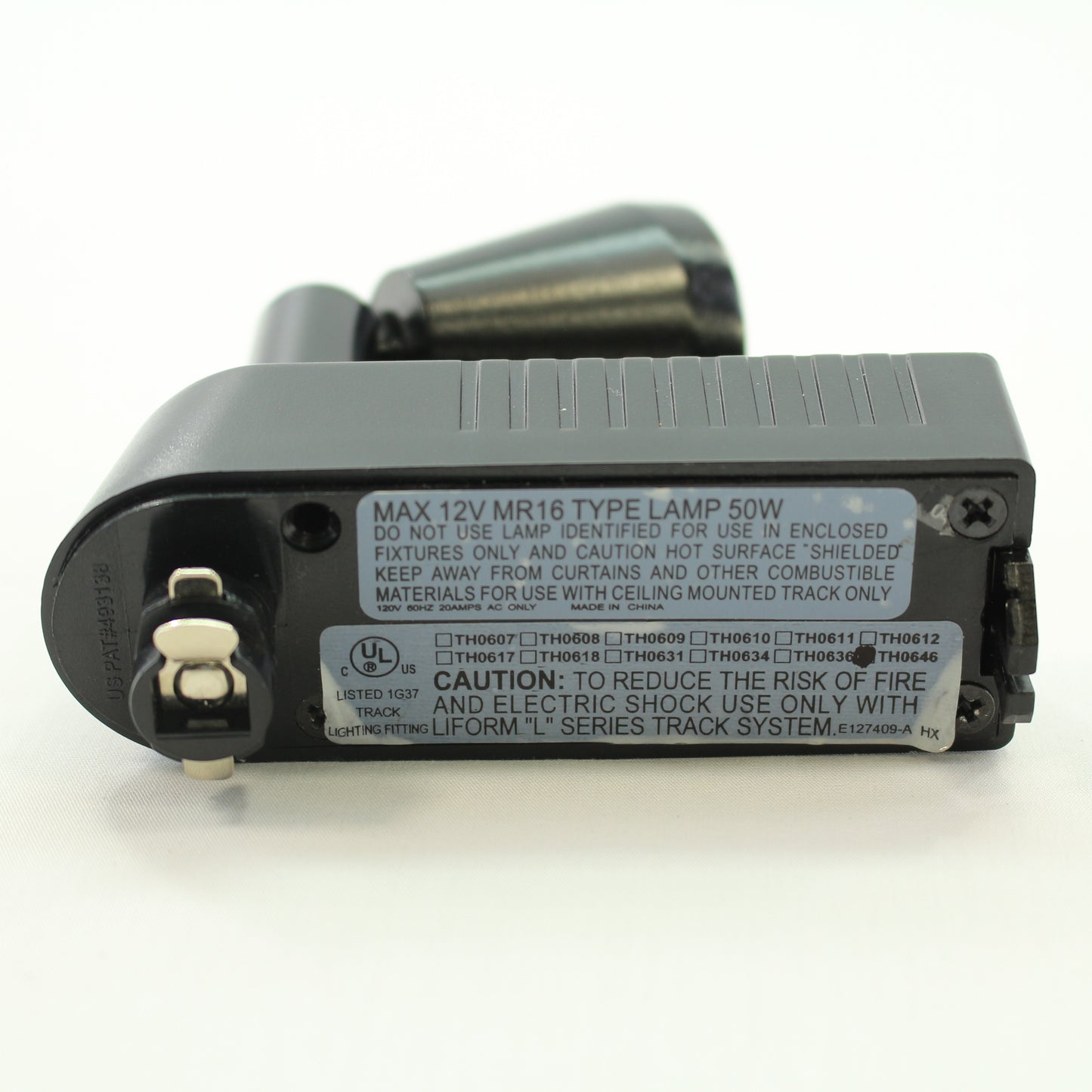 Cal Lighting Black/White Track Head Low Voltage Light Fixture 120V HT-259-BK/WH