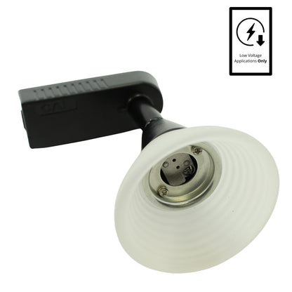 Cal Lighting Black/White Track Head Low Voltage Light Fixture 120V HT-259-BK/WH