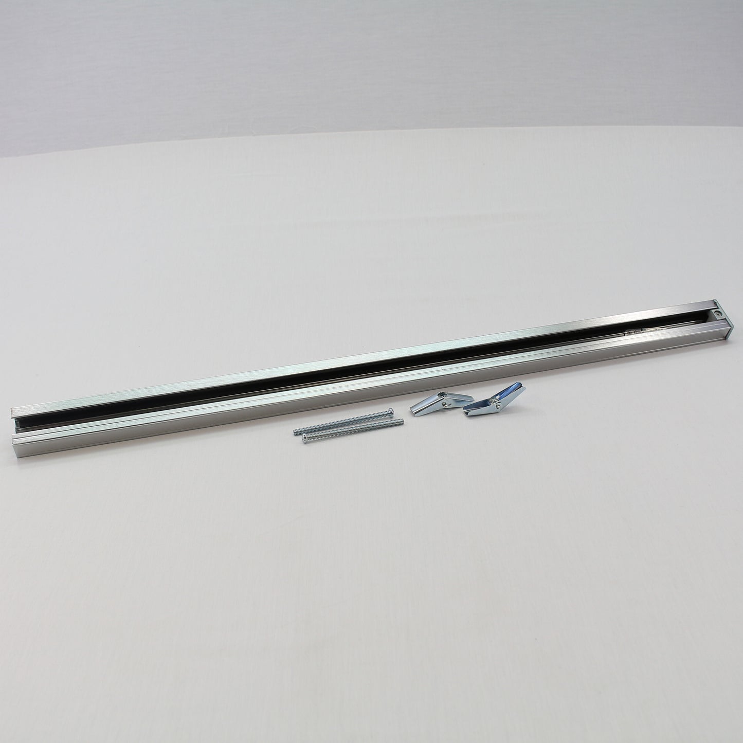 Cal Lighting 2' Brushed Steel Track Single Circuit 120V w/ One End Cap HT-270-BS