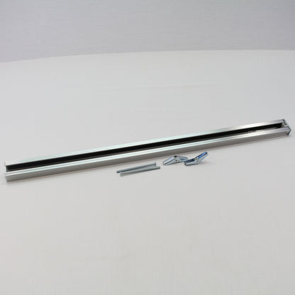 Cal Lighting 2' Brushed Steel Track Single Circuit 120V w/ One End Cap HT-270-BS