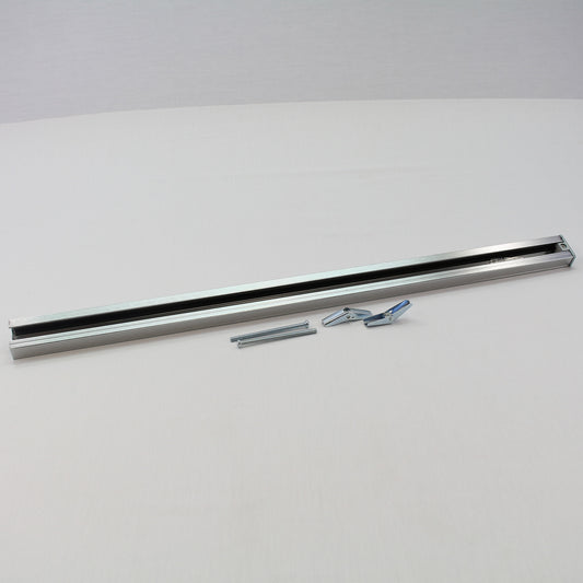 Cal Lighting 2' Brushed Steel Track Single Circuit 120V w/ One End Cap HT-270-BS