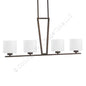 Capital Lighting Steele Burnished Bronze 4 Light Island Fixture A19 Standard