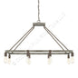 Capital Lighting Zac 8-Light 40" Wide Linear Urban Grey Island Chandelier E-26