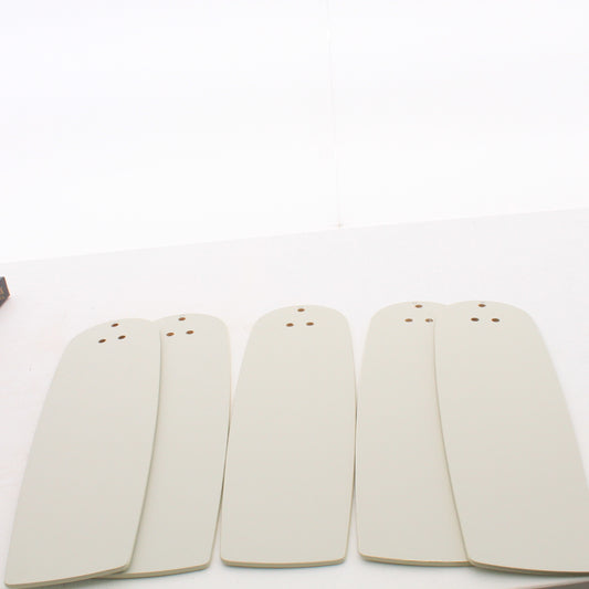 5pk Casablanca 99005 Ceiling Fan Blades 22" Cottage White/Matte Snow White