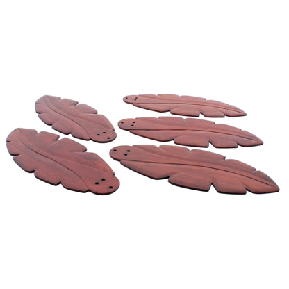 Casablanca Fan 99047 25" Outdoor 5-Piece Blade Set Tropical Carved Walnut Finish