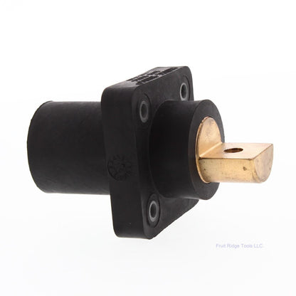 Joy Cooper 16 Series Male Black Single Hole Buss Bar Panel Mount E1016-1700B