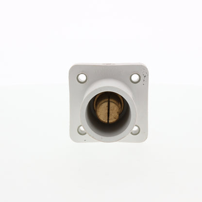 Joy Cooper 16 Series Male White Single Hole Buss Bar Panel Mount E1016-1705B