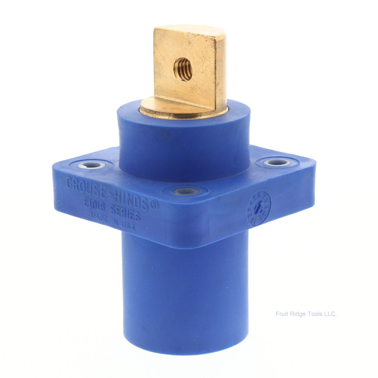 Joy Cooper 16 Series Male Blue Single Hole Buss Bar Panel Mount E1016-1706B