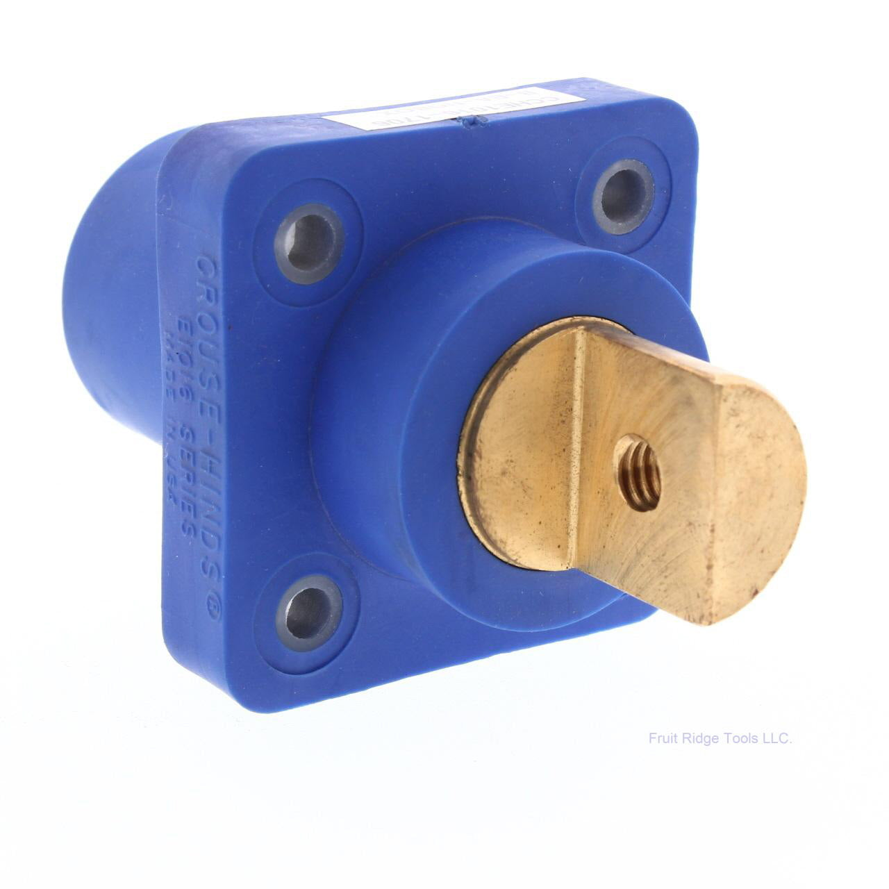 Joy Cooper 16 Series Male Blue Single Hole Buss Bar Panel Mount E1016-1706B