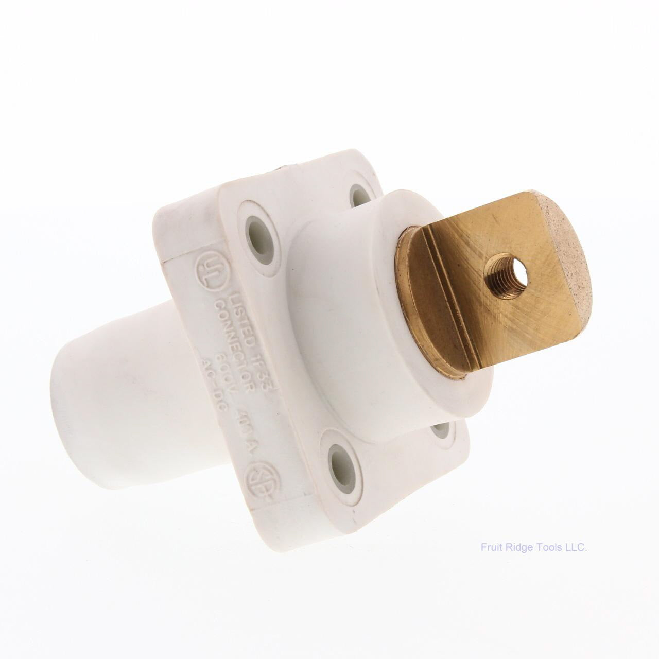 Joy Cooper 16 Series Female White Single Hole Buss Bar Panel Mount E1016-1730B