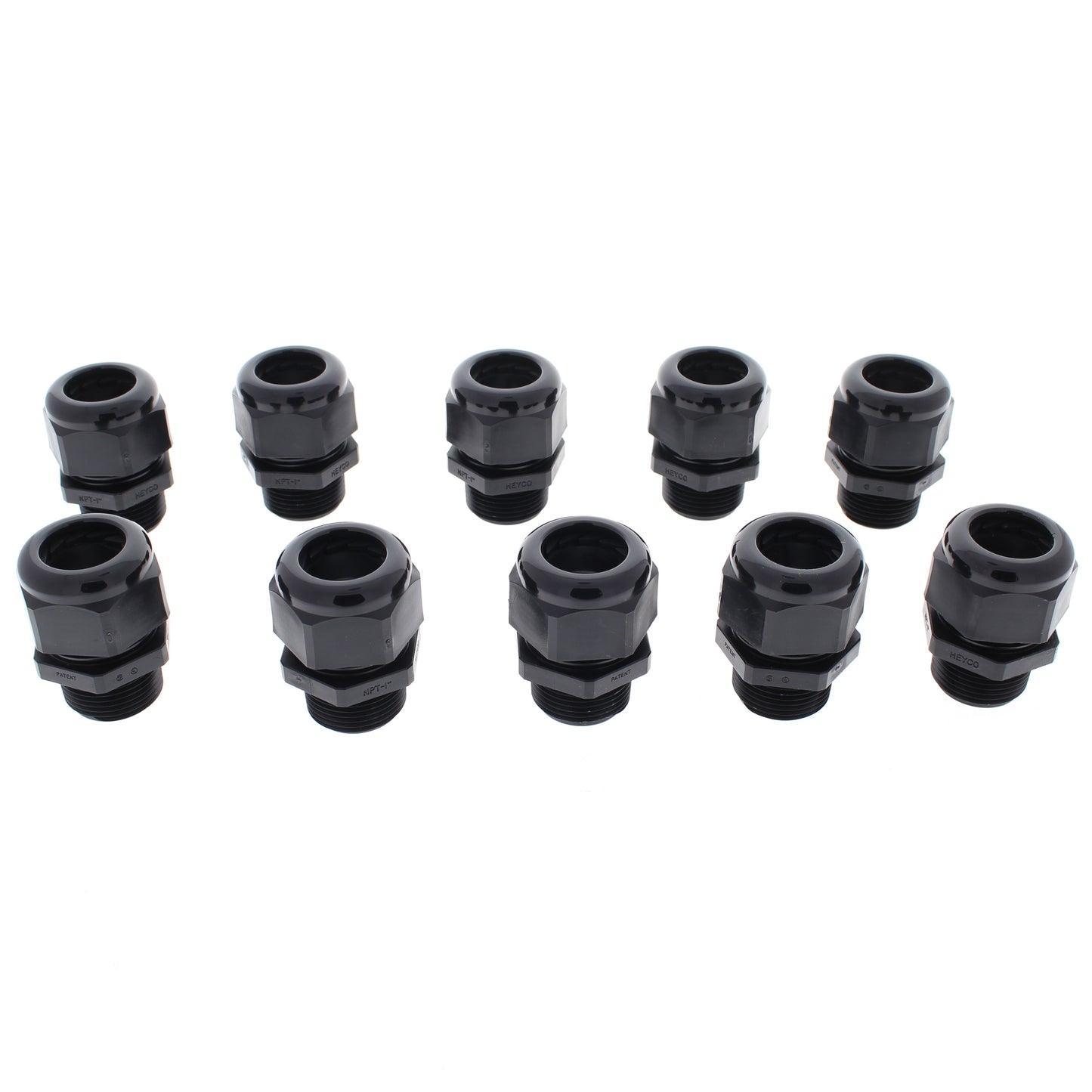 10pcs Weatherproof 1" Nylon Cord Grip .55-1.0 Non-Metallic Cable Gland NCG100100