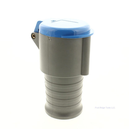 CEWE Gray Pin and Sleeve Receptacle w/Blue Lid 32A 200-250V 6H IP44 CSG232-6