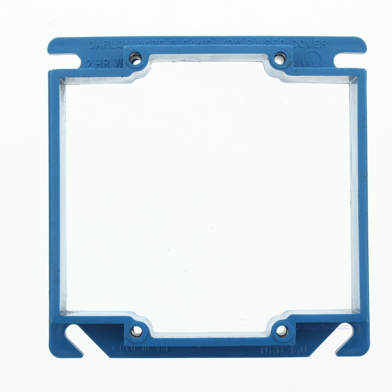 Carlon Blue 4" Non-Metallic Single Gang Square ENT Box ExtEnder 1/2" Raised A420