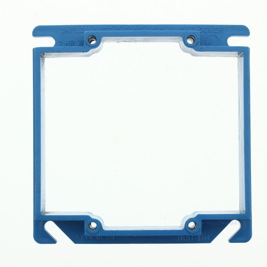 Carlon Blue 4" Non-Metallic Single Gang Square ENT Box ExtEnder 1/2" Raised A420