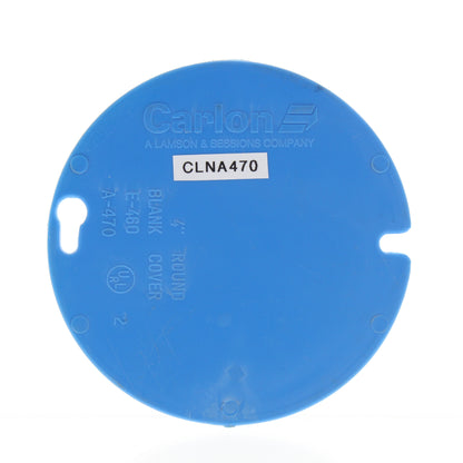 Carlon Blue A470 4" Blank Cover Non-Metallic for Round Octagon Ceiling Box