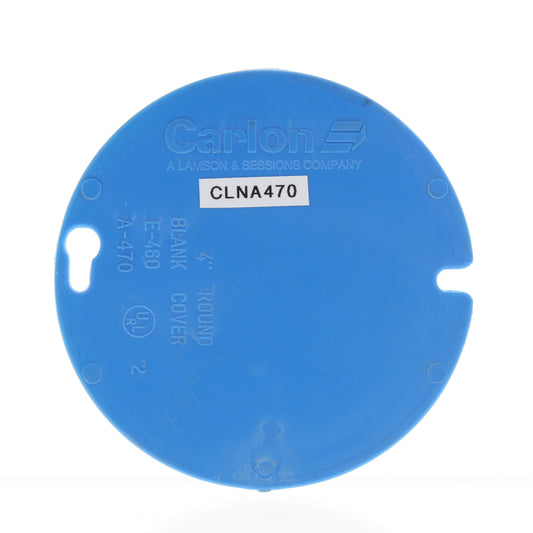 Carlon Blue A470 4" Blank Cover Non-Metallic for Round Octagon Ceiling Box