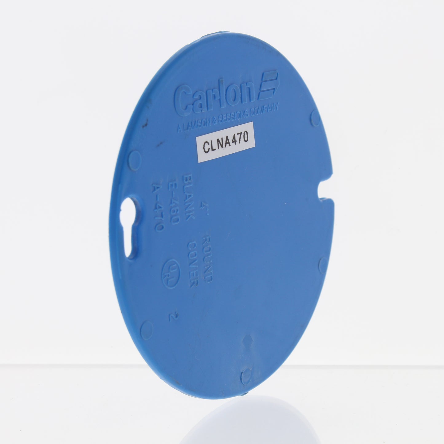 Carlon Blue A470 4" Blank Cover Non-Metallic for Round Octagon Ceiling Box