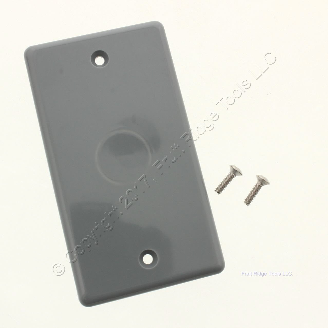 Thomas & Betts HB1BL Gray Non-Metallic Polycarbonate Blank Outlet Box Cover