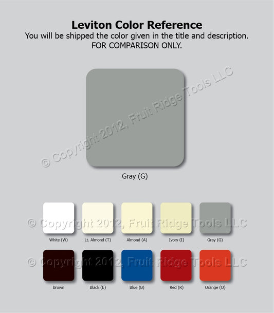 Leviton Gray Steel 2.15" Receptacle 2G Wallplate Outlet Cover Dryer Range 4934