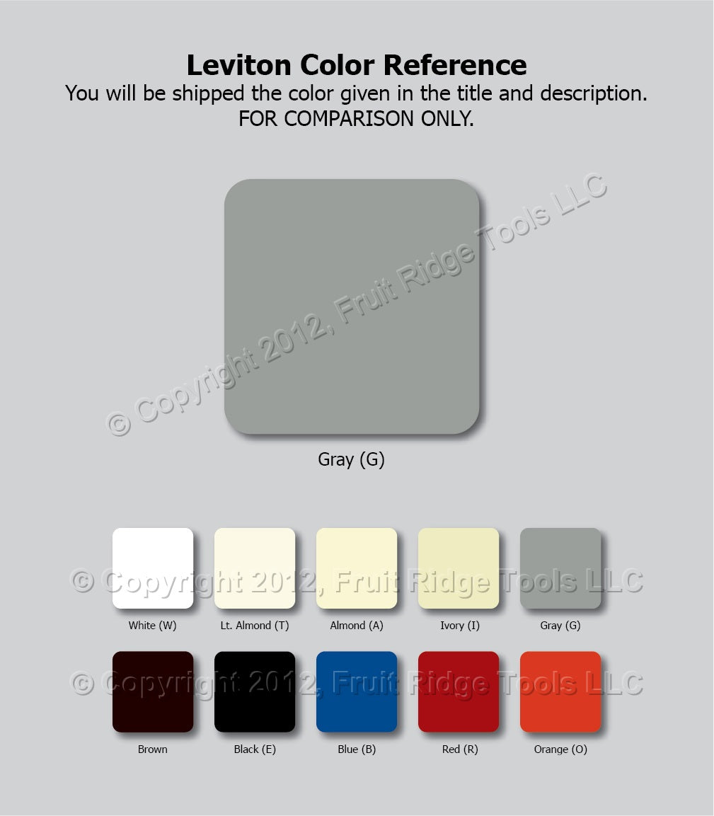 Leviton 49900-EGA Gray Quickport 4-Port Cubicle Wallplate Data Faceplate X-Deep