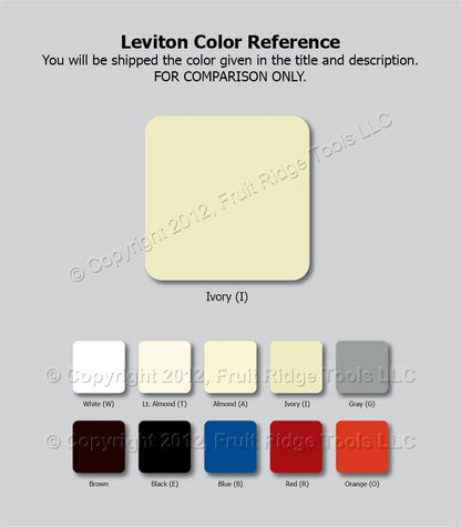 ACE 31232 Ivory 1-Gang Toggle Switch Plastic Mid-Size Wallplate Cover Plate
