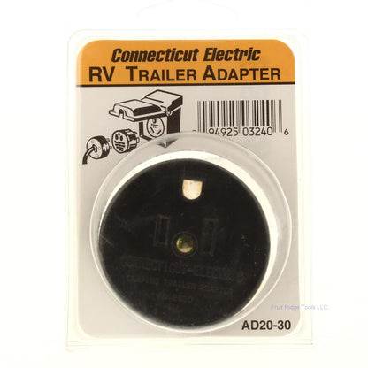 Connecticut AD20-30 Black Electric Recreational Vehicle -Rv Power Adapter 20/30A