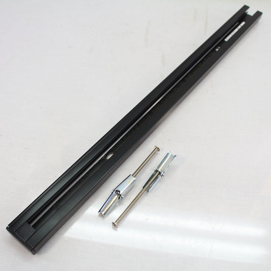 Halo LZR102MB Black Track Lighting 2' Rail Surface Mount with Dead-End Fitting