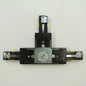 Cooper Lighting HALO LAZER Matte Black Left Hand Track T-Connector LZR213LMB