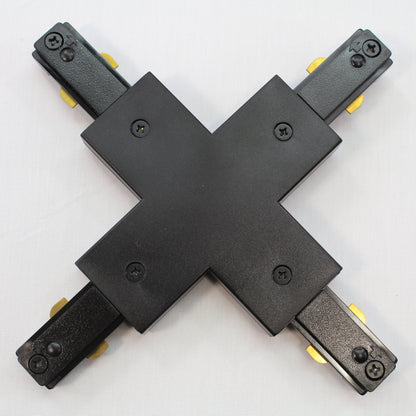 Halo Lighting LZR214MB Black Lazer Track X-Connector 4-Track Joiner
