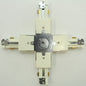Cooper Lighting LZR214 White Halo Lazer X-Connector Four Track Joiner Track Feed