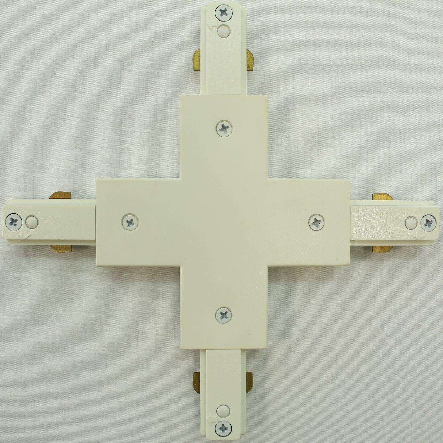 Cooper Lighting LZR214 White Halo Lazer X-Connector Four Track Joiner Track Feed